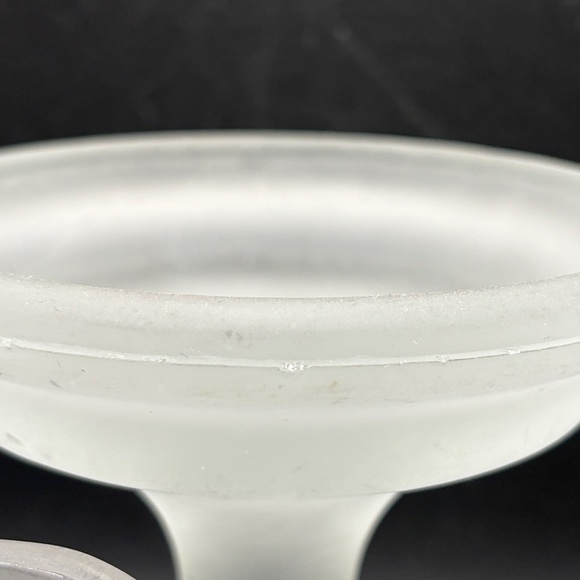 Vintage Satin Frosted Glass Pedestal Fairy Lamp Fairy Light Candle Holder Decor - Picture 6 of 10